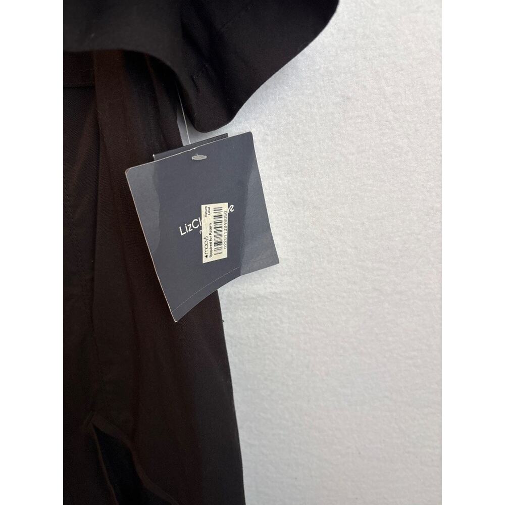 Liz Claiborne New York Shirt Dress Black Size 14 Utility NWT Cotton - Picture 3 of 6